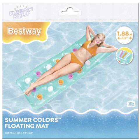 Bestway materac do pływania 188 x 71 cm 43014N Bestway materac do pływania 188 x 71 cm 43014N