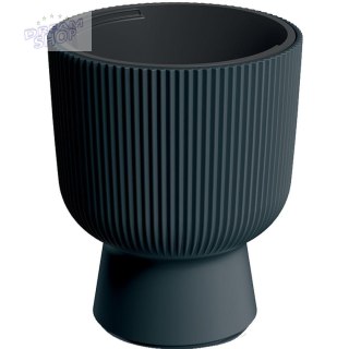 DONICZKA DO KWIATÓW MILLY NA NODZE ŚR 24CM ANTRACYT