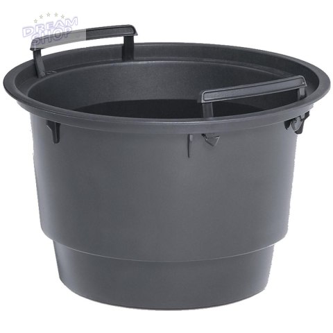 DONICZKA DO KWIATÓW MILLY NA NODZE ŚR 24CM ANTRACYT