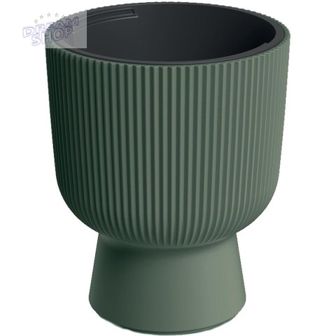 DONICZKA DO KWIATÓW MILLY NA NODZE ŚR 24CM ZIELONA PINA
