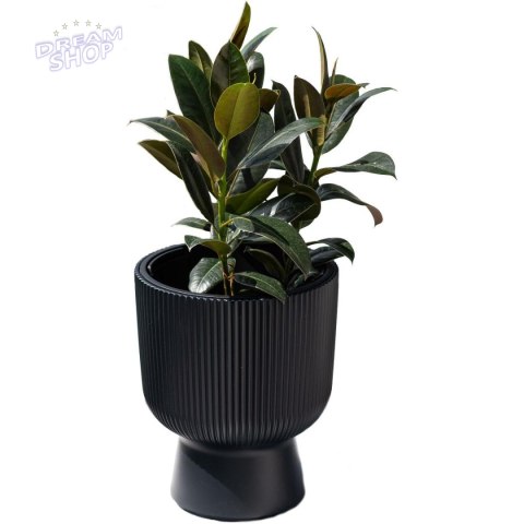 DONICZKA DO KWIATÓW MILLY NA NODZE ŚR 24CM ZIELONA PINA