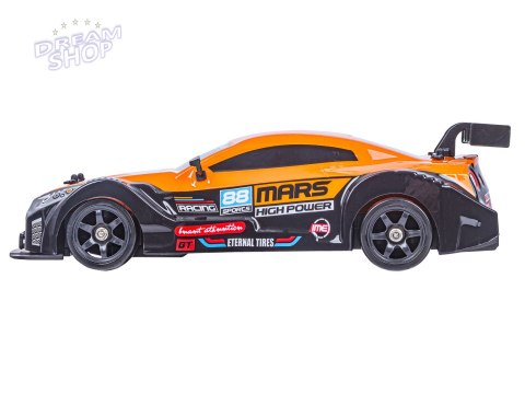 DUŻY Samochód Do Driftu Auto RC Drift 1:16 2,4 GHz PARA DYM 4WD Pomarańczowy Nissan GTR LED DUŻY Samochód Do Driftu Auto RC Drift 1:16 2,4 GHz PARA DYM 4WD Pomarańczowy Nissan GTR LED
