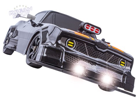 DUŻY Samochód Do Driftu Auto RC Drift 1:16 2,4 GHz PARA DYM Czarny Dodge 4WD LED DUŻY Samochód Do Driftu Auto RC Drift 1:16 2,4 GHz PARA DYM Czarny Dodge 4WD LED