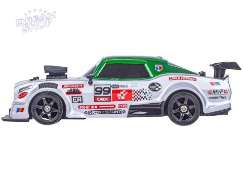 DUŻY Samochód Do Driftu Auto RC Drift 1:16 2,4 GHz PARA DYM Srebrny Dodge 4WD LED DUŻY Samochód Do Driftu Auto RC Drift 1:16 2,4 GHz PARA DYM Srebrny Dodge 4WD LED