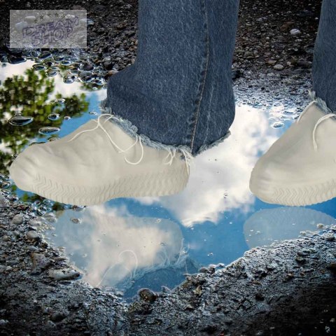 Ochraniacze na buty wodoodporne kalosze M szare