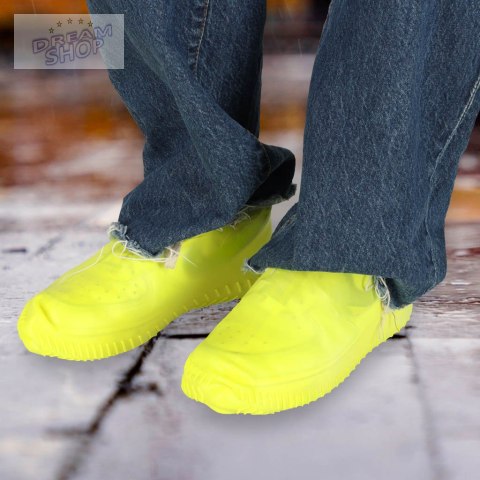 Ochraniacze na buty wodoodporne kalosze S żółte Ochraniacze na buty wodoodporne kalosze S żółte