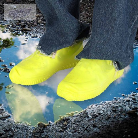 Ochraniacze na buty wodoodporne kalosze S żółte Ochraniacze na buty wodoodporne kalosze S żółte