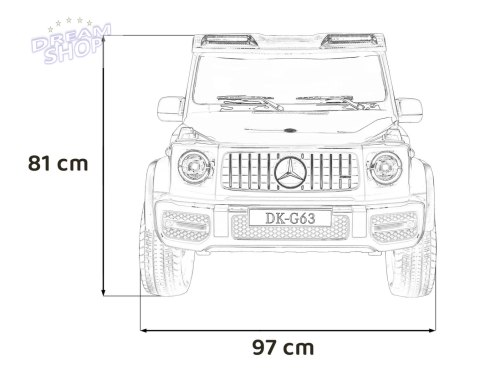 Pojazd Mercedes Benz G63 AMG XXL STRONG Czarny Pojazd Mercedes Benz G63 AMG XXL STRONG Czarny