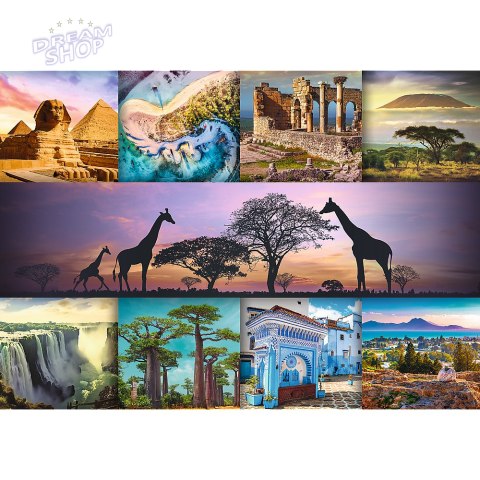 Puzzle - 1000 - Kolaż - Afryka 10792 Puzzle - 1000 - Kolaż - Afryka 10792