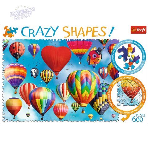 Puzzle - 600 Crazy Shapes - Kolorowe balony 11112 Puzzle - 600 Crazy Shapes - Kolorowe balony 11112