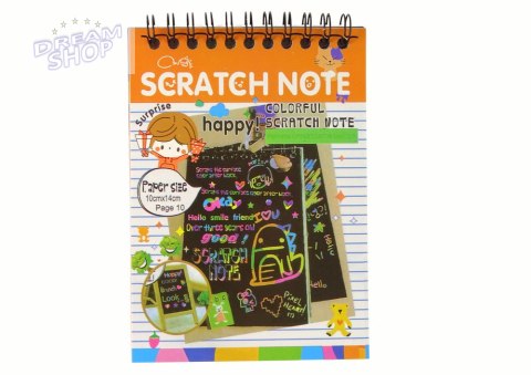 Zdrapywanka Notes Dla Dzieci Pomarańczowy Zdrapywanka Notes Dla Dzieci Pomarańczowy