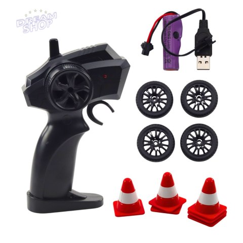 Auto Sportowe Drift Wymienne Koła Zdalnie Sterowany RC 4WD Czerwone Sport Auto Sportowe Drift Wymienne Koła Zdalnie Sterowany RC 4WD Czerwone Sport