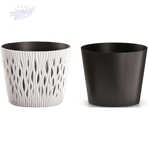 DONICZKA SANDY ROUND ŚR 22CM - BIAŁY DONICZKA SANDY ROUND ŚR 22CM - BIAŁY