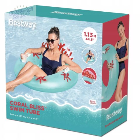 Fotel Koło Nadmuchiwane Do Pływania 100kg Bestway 43730 Fotel Koło Nadmuchiwane Do Pływania 100kg Bestway 43730