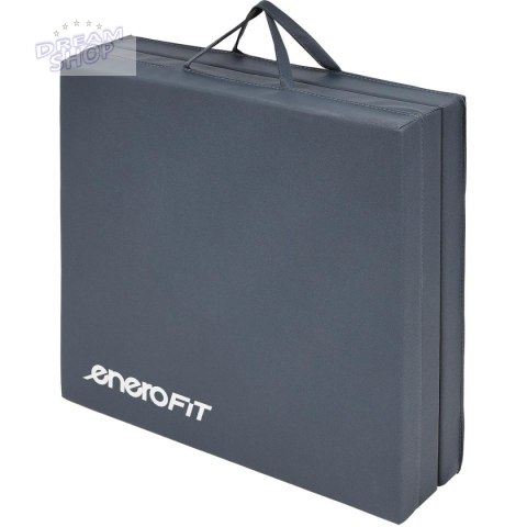 MATERAC GIMNASTYCZNY SKŁADANY 180x60x5CM SZARY ENERO FIT