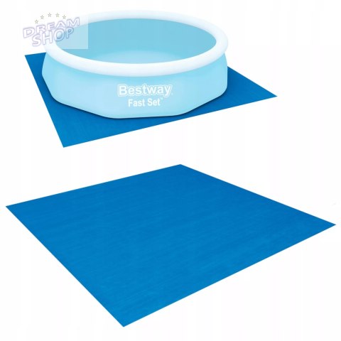 Mata plandeka pod basen stelażowy rozporowy podkład 335x335cm Bestway 58001 Mata plandeka pod basen stelażowy rozporowy podkład 335x335cm Bestway 58001