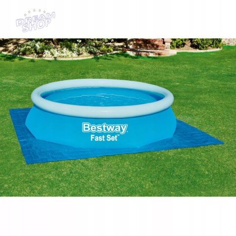 Mata plandeka pod basen stelażowy rozporowy podkład 335x335cm Bestway 58001 Mata plandeka pod basen stelażowy rozporowy podkład 335x335cm Bestway 58001