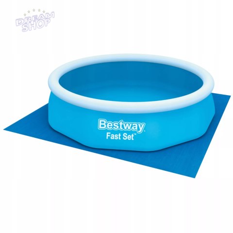 Mata plandeka pod basen stelażowy rozporowy podkład 335x335cm Bestway 58001 Mata plandeka pod basen stelażowy rozporowy podkład 335x335cm Bestway 58001