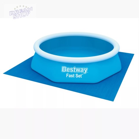 Mata podkład pod basen stelażowy rozporowy 274 x 274cm Bestway 58000 Mata podkład pod basen stelażowy rozporowy 274 x 274cm Bestway 58000