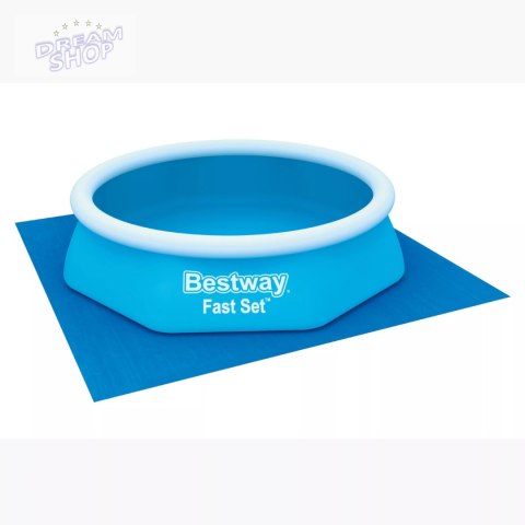 Mata podkład pod basen stelażowy rozporowy 274 x 274cm Bestway 58000 Mata podkład pod basen stelażowy rozporowy 274 x 274cm Bestway 58000
