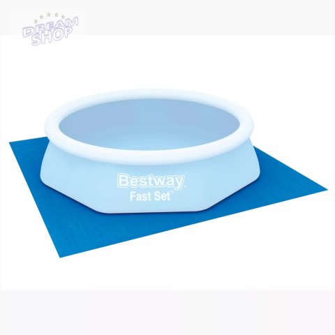 Mata podkład pod basen stelażowy rozporowy 274 x 274cm Bestway 58000 Mata podkład pod basen stelażowy rozporowy 274 x 274cm Bestway 58000