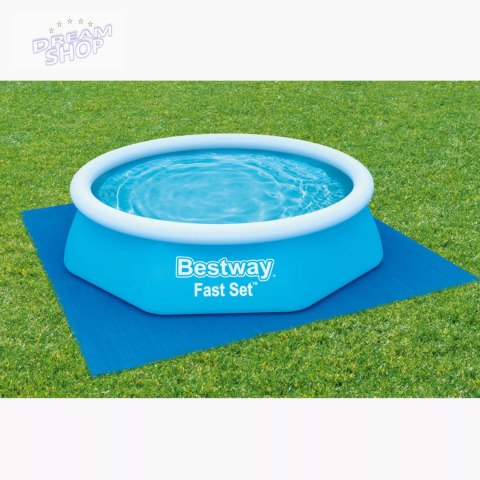 Mata podkład pod basen stelażowy rozporowy 274 x 274cm Bestway 58000 Mata podkład pod basen stelażowy rozporowy 274 x 274cm Bestway 58000