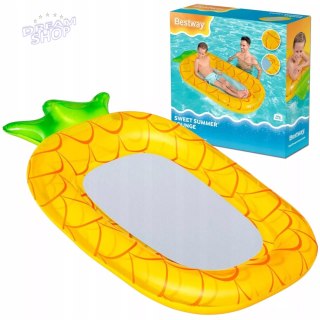 Materac dmuchany do pływania dno siatka dla dzieci ananas Bestway 43644A