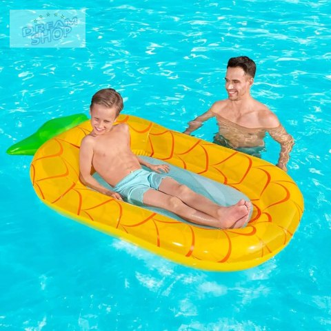 Materac dmuchany do pływania dno siatka dla dzieci ananas Bestway 43644A