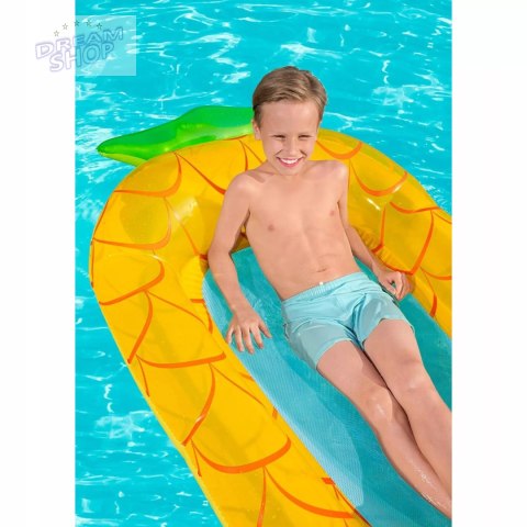 Materac dmuchany do pływania dno siatka dla dzieci ananas Bestway 43644A