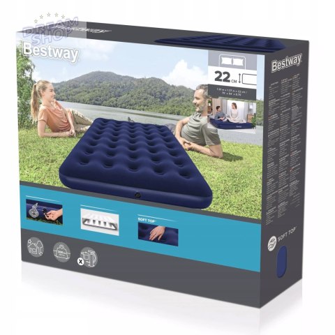 Materac dmuchany do spania dwuosobowy Bestway 67002 Materac dmuchany do spania dwuosobowy Bestway 67002