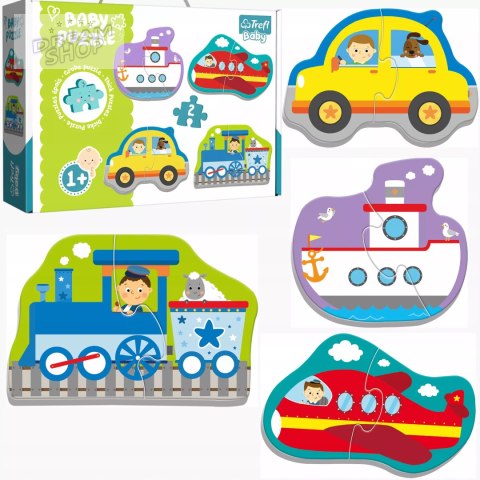 Puzzle Baby Classic pojazdy transportowe 1+ Trefl 36075 Puzzle Baby Classic pojazdy transportowe 1+ Trefl 36075