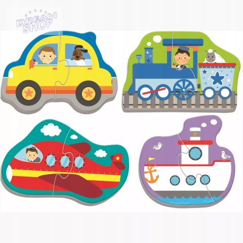 Puzzle Baby Classic pojazdy transportowe 1+ Trefl 36075 Puzzle Baby Classic pojazdy transportowe 1+ Trefl 36075