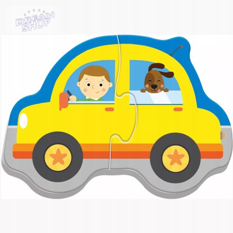 Puzzle Baby Classic pojazdy transportowe 1+ Trefl 36075 Puzzle Baby Classic pojazdy transportowe 1+ Trefl 36075