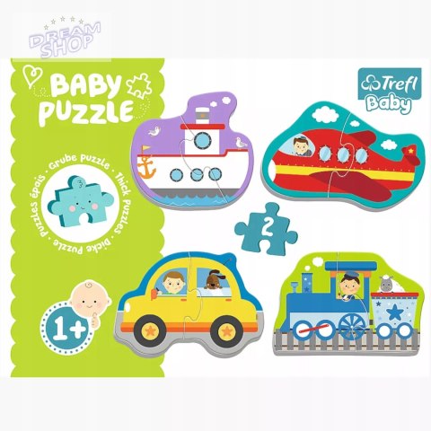 Puzzle Baby Classic pojazdy transportowe 1+ Trefl 36075 Puzzle Baby Classic pojazdy transportowe 1+ Trefl 36075