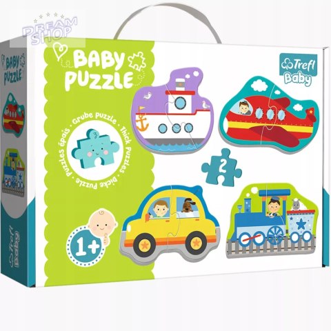 Puzzle Baby Classic pojazdy transportowe 1+ Trefl 36075 Puzzle Baby Classic pojazdy transportowe 1+ Trefl 36075