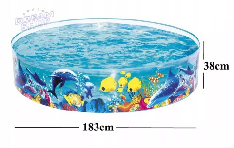 Basen rozporowy ogrodowy dla dzieci 183x38cm Bestway 55030 Basen rozporowy ogrodowy dla dzieci 183x38cm Bestway 55030