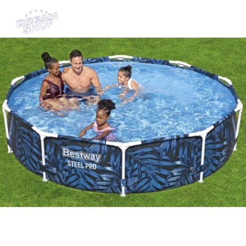 Basen stelażowy ogrodowy okrągły 305 x 66cm Bestway 56985 Basen stelażowy ogrodowy okrągły 305 x 66cm Bestway 56985