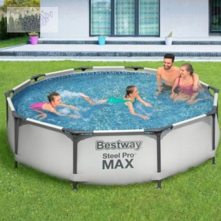 Basen stelażowy ogrodowy okrągły 305 x 76 cm Bestway 56406