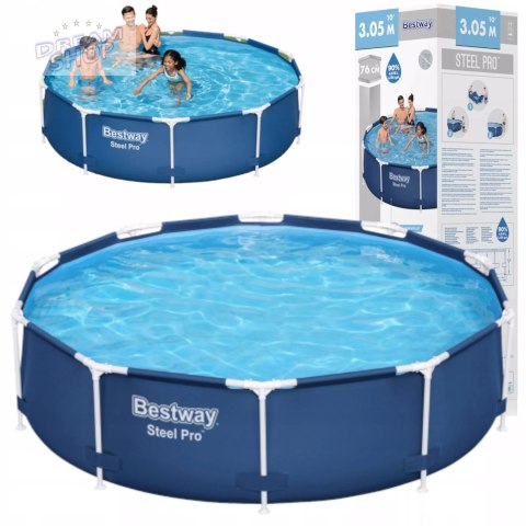 Basen stelażowy ogrodowy okrągły 305 x 76cm Bestway 56677 Basen stelażowy ogrodowy okrągły 305 x 76cm Bestway 56677