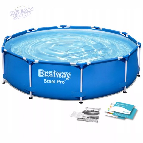 Basen stelażowy ogrodowy okrągły 305 x 76cm Bestway 56677 Basen stelażowy ogrodowy okrągły 305 x 76cm Bestway 56677