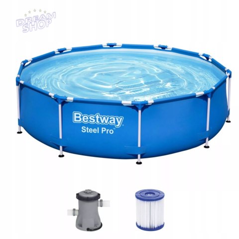 Basen stelażowy z pompą flirtującą ogrodowy okrągły Bestway 56679 Basen stelażowy z pompą flirtującą ogrodowy okrągły Bestway 56679