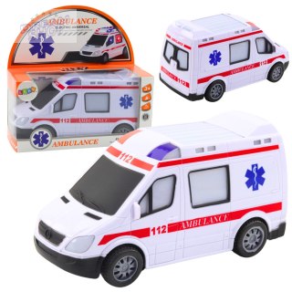 Karetka Ambulans Na Baterie Światła Dźwięki Biały