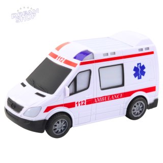 Karetka Ambulans Na Baterie Światła Dźwięki Biały