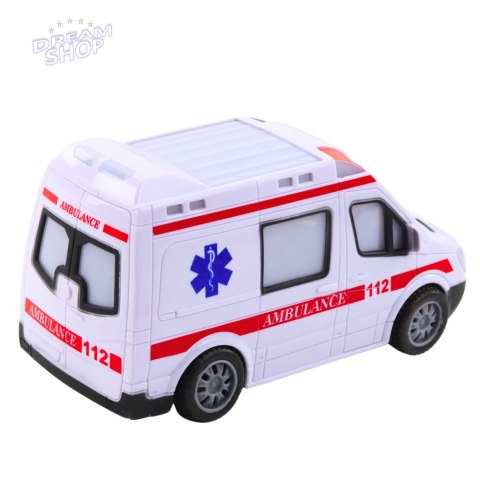 Karetka Ambulans Na Baterie Światła Dźwięki Biały Karetka Ambulans Na Baterie Światła Dźwięki Biały