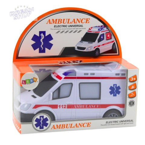 Karetka Ambulans Na Baterie Światła Dźwięki Biały Karetka Ambulans Na Baterie Światła Dźwięki Biały