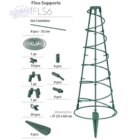 PODPORA DO ROŚLIN FLOO SUPPORTS - ZIELONY LEŚNY PODPORA DO ROŚLIN FLOO SUPPORTS - ZIELONY LEŚNY
