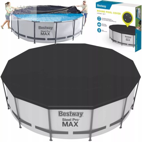 Przykrycie na basen stelażowy śr. 366cm Bestway 58037