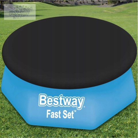 Przykrycie na basen z kołnierzem śr. 244cm Bestway 58032