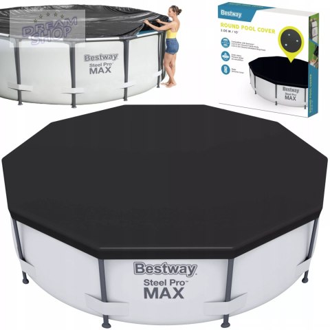Przykrycie na basen ze stelażem śr. 305cm Bestway 58036