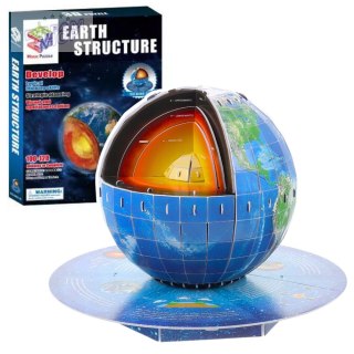 Puzzle 3D Edukacyjne Planeta Ziemia Jądro Ziemskie 50el